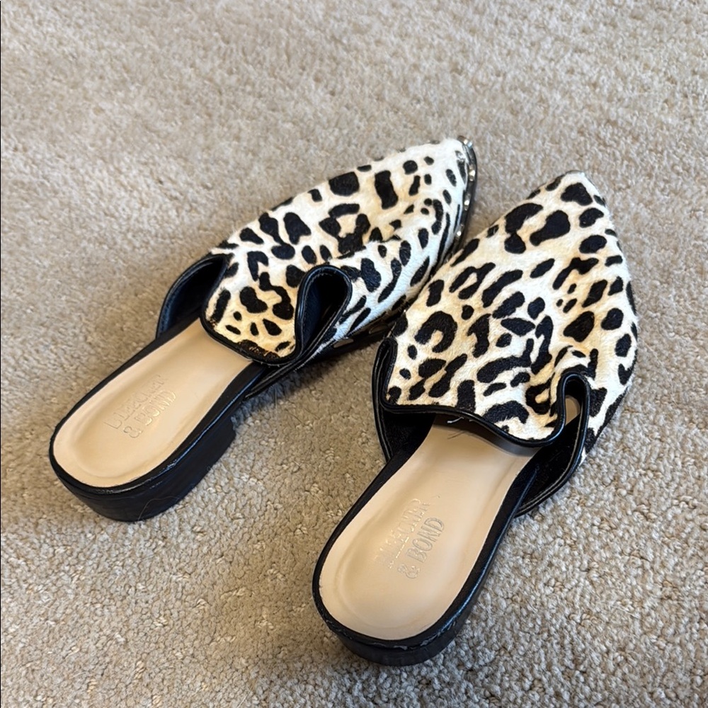 Chic Leopard Print Women's Mules